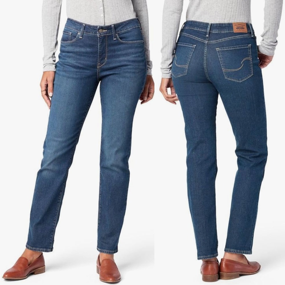 Signature Levi Strauss Gold‎ Womens Totally Shaping Straight Jeans 10S W30 L30